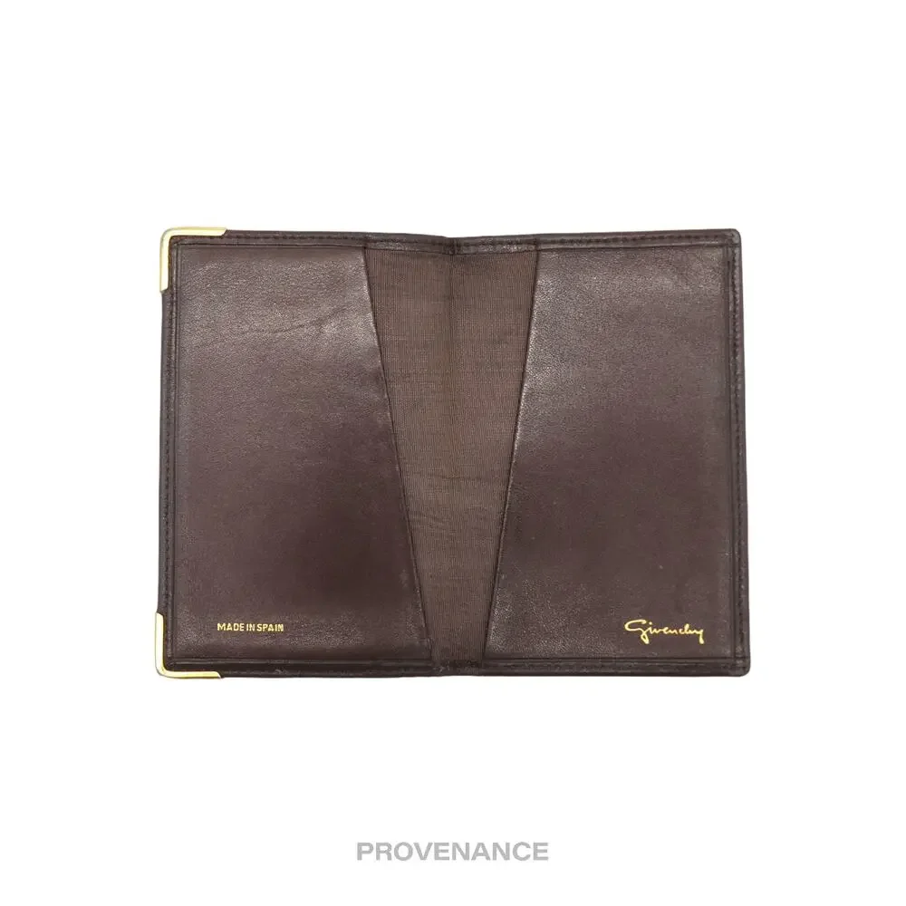 Givenchy Pocket Organizer Wallet - Chocolate Leather